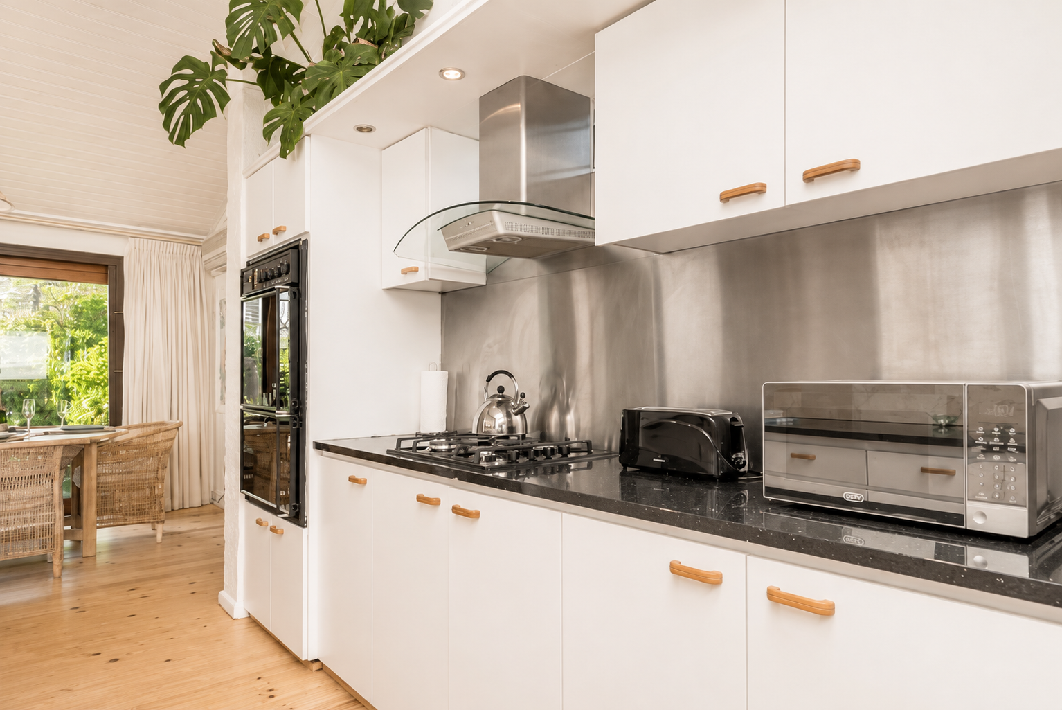 Open-plan lounge and kitchen
